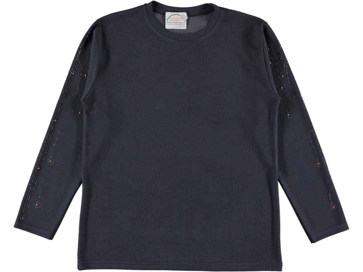FİTİLLİ KOLU TAŞLI BAYAN TUNİK L/2XL