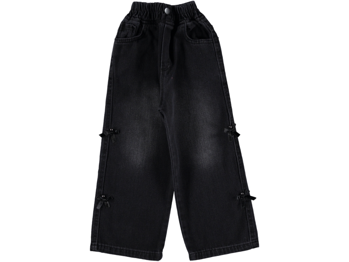 FİYONK DETAYLI KIZ KOT PANTOLON 9/12 YAŞ