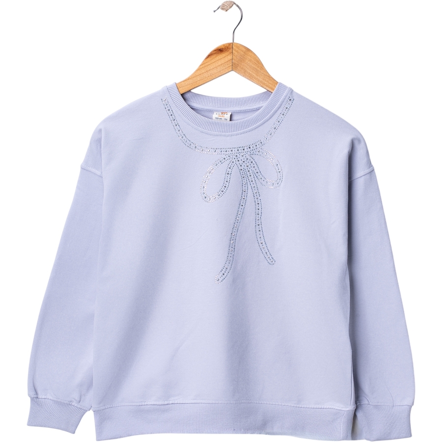 FİYONK TAŞ DÖŞEMELİ SWEAT  9Y,10Y,11Y,12Y Kız