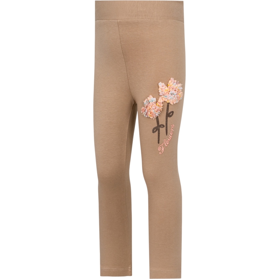 FLOWERS LASE NAKIŞLI İKİ İP KIZ TAYT 4/9 YAŞ