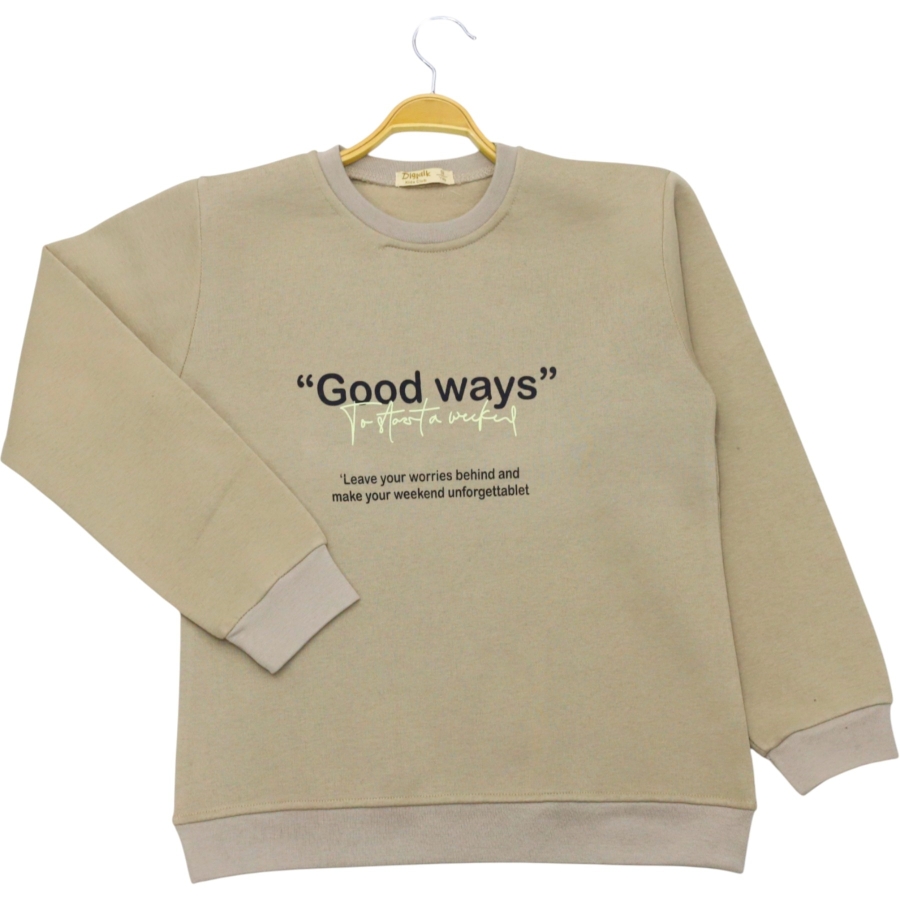  GOOD WAYS BASKILI ÜÇ İP ERKEK SWEAT 13/16 YAŞ