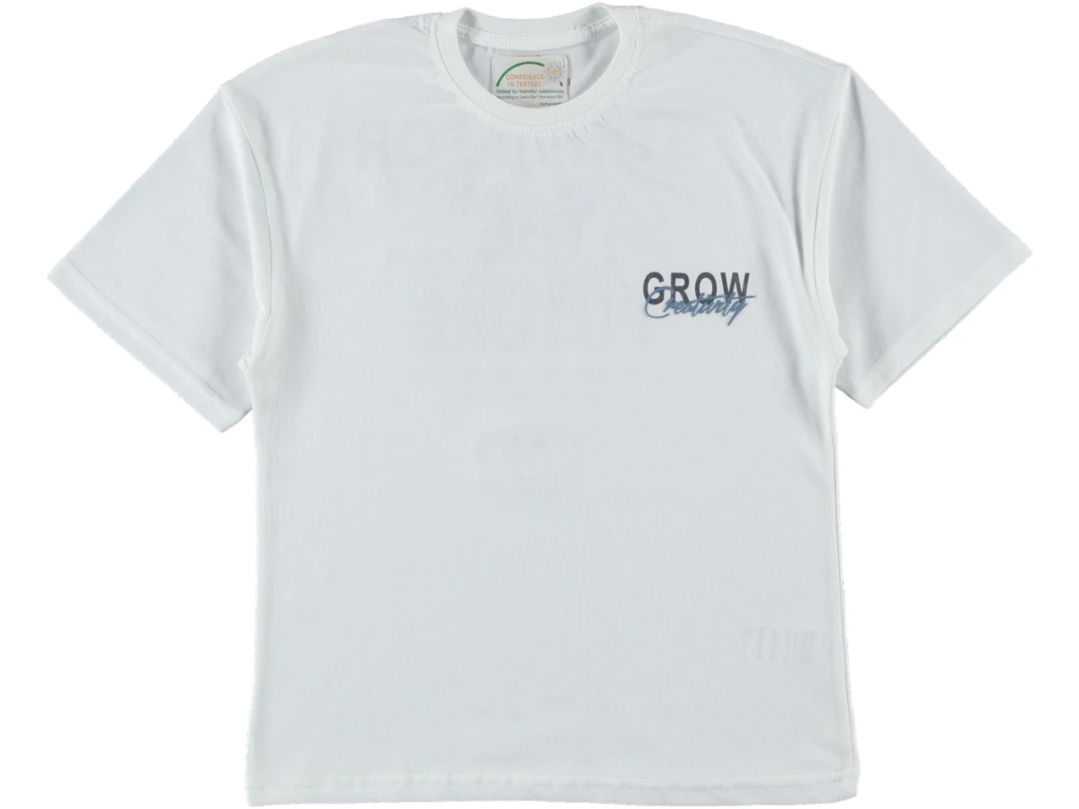GROW ÖN ARKA BASKILI OVERSİZE SÜPREM TİŞÖRT 9/12 YAŞ