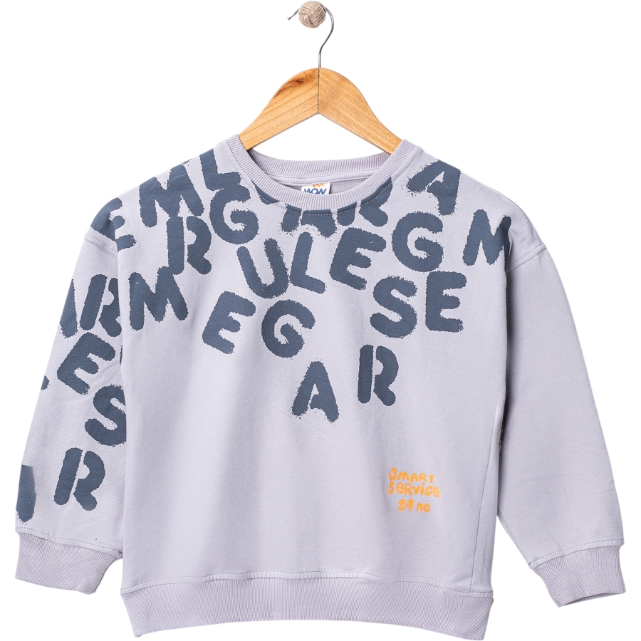 HARF BASKILAR MEGAR SWEAT 5Y,6Y,7Y,8Y Erkek