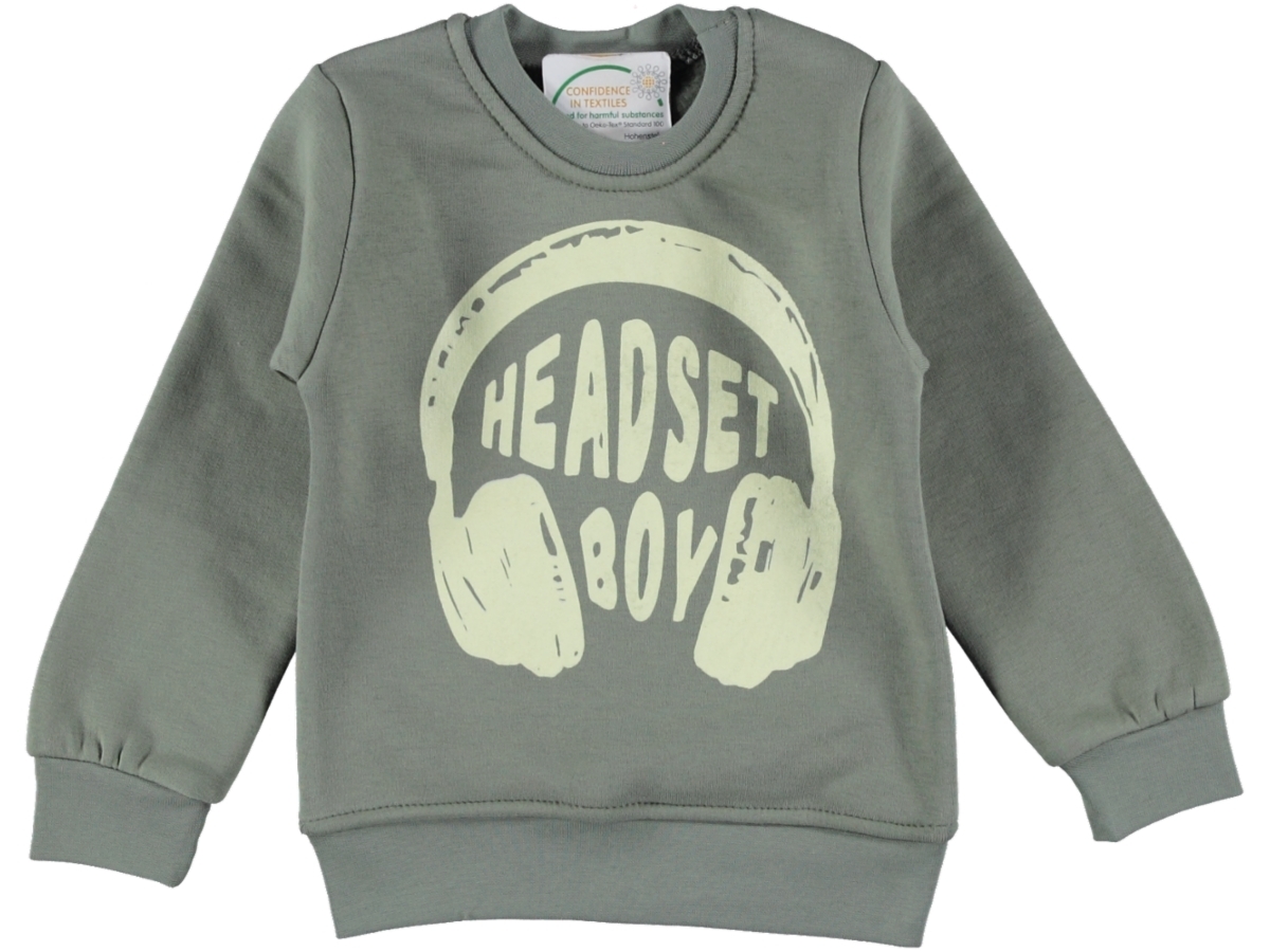 HEADSET BOY BASKILI ÜÇ İP ERKEK SWEAT 3/7 YAŞ