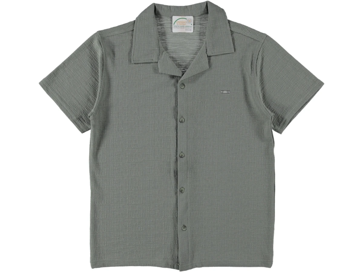 JAKAR AĞAÇ KABUĞU APACİ YAKA GÖMLEK S/2XL