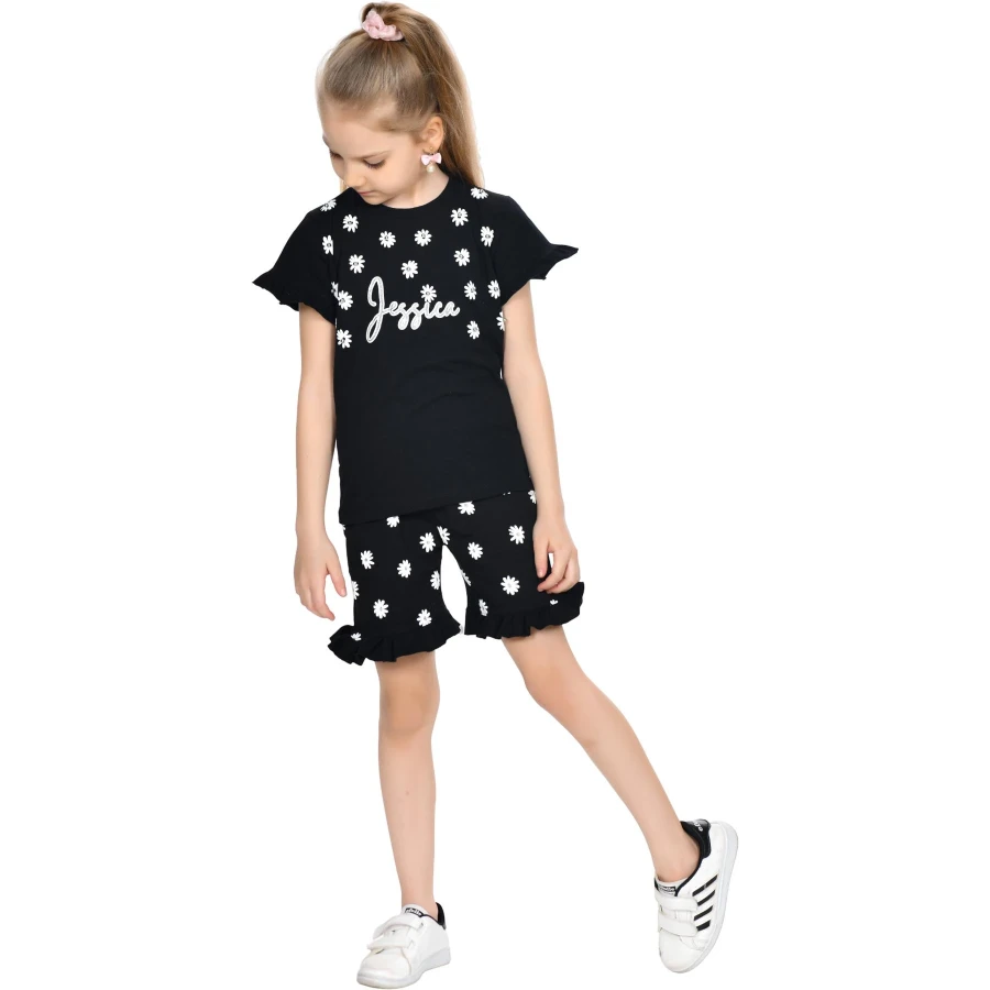 JESSİCA PAPATYA BASKILI 3Y,4Y,5Y,6Y,7Y,8Y,9Y,10Y Kız