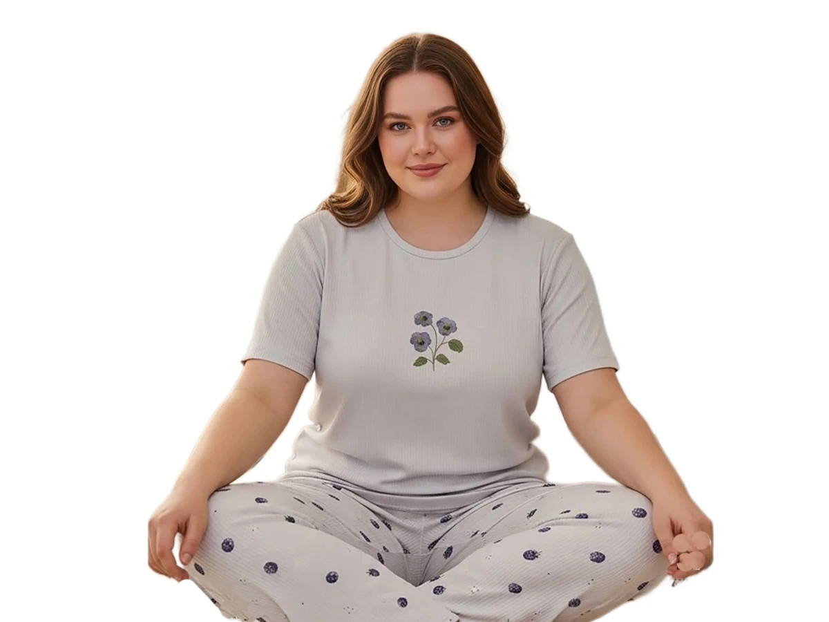 KAŞKORSE BATTAL BAYAN PİJAMA TAKIM 3XL/5XL