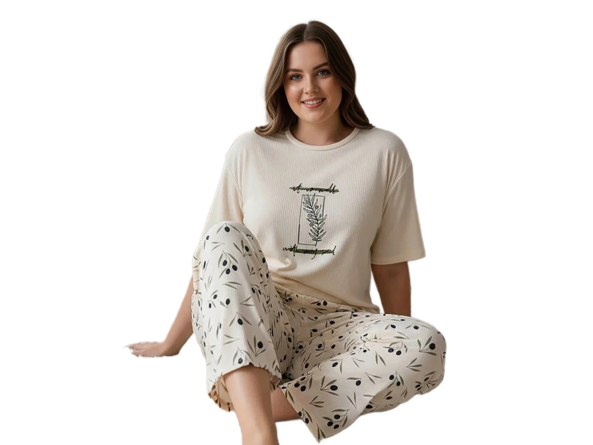 KAŞKORSE BATTAL BAYAN PİJAMA TAKIM 3XL/5XL