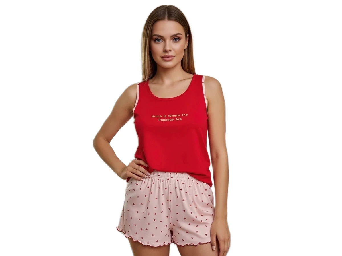 MİLAN KALIN ASKI ŞORTLU BAYAN PİJAMA TAKIM S/2XL