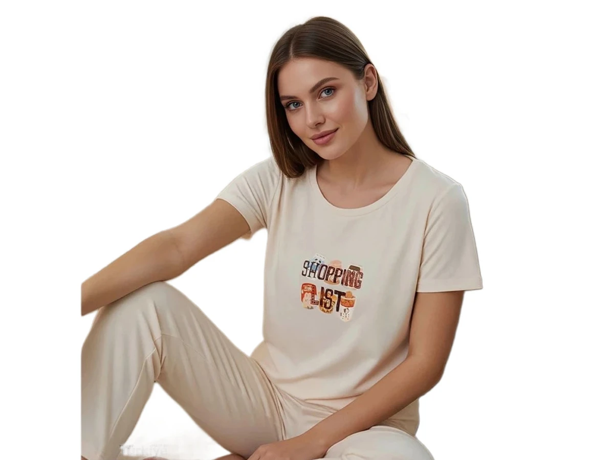 MİLAN KISA KOL BAYAN PİJAMA TAKIM S/2XL