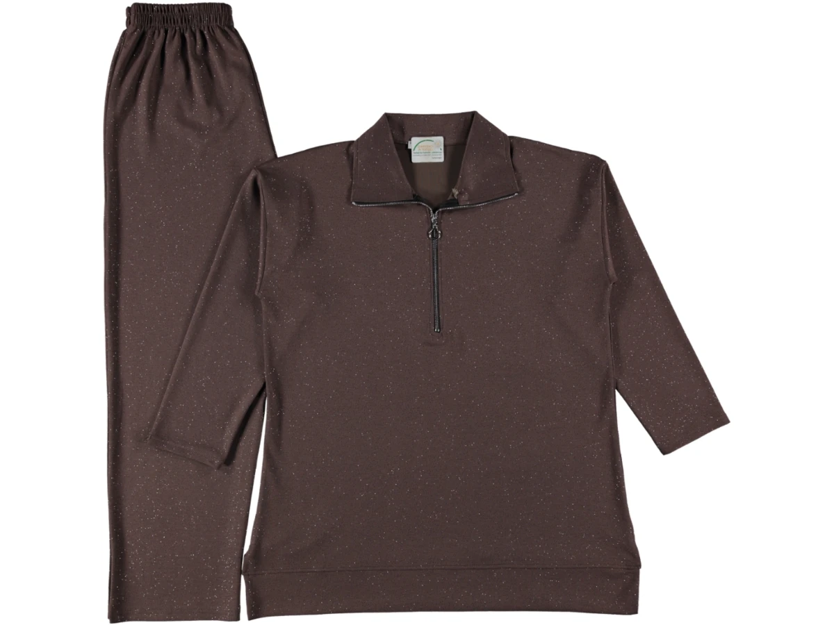 OYSHO YAKA FERMUARLI SİMLİ TAKIM L/2XL