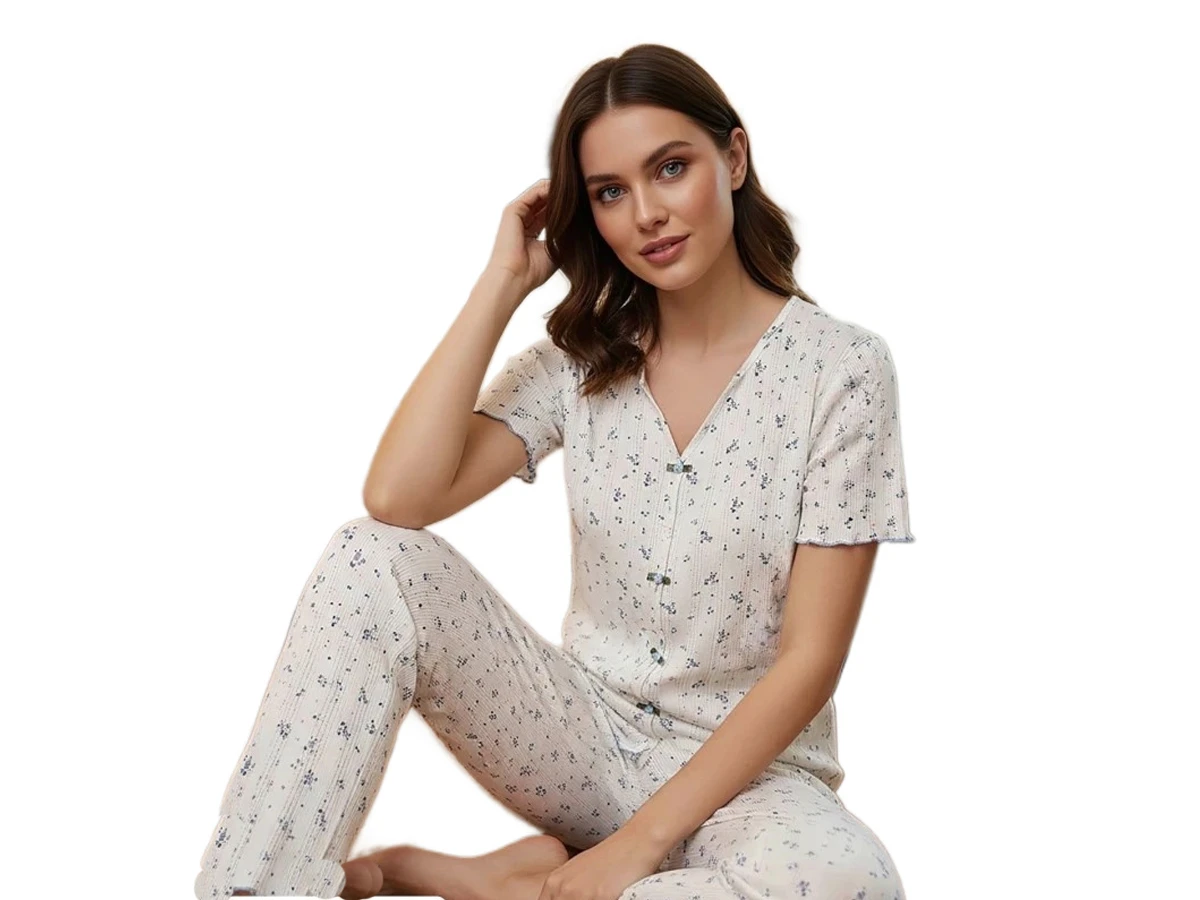 POİNTEL GÜLLÜ PİJAMA TAKIM S/2XL