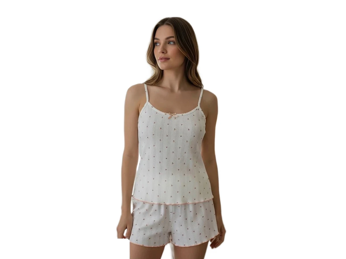 KADIN POİNTEL İP ASKI ŞORTLU PİJAMA TAKIM S/2XL