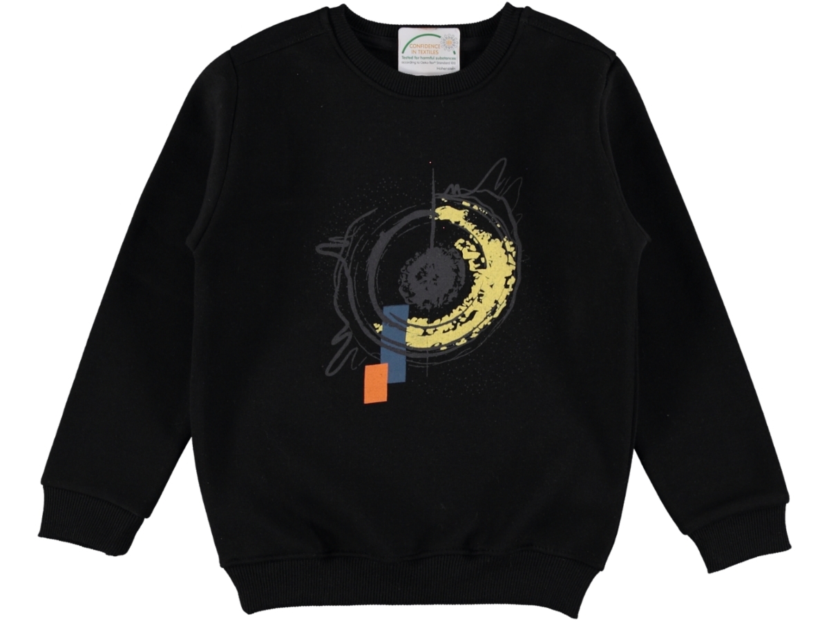 KARIŞIK BASKILI ÜÇ İP ERKEK SWEAT 9/12 YAŞ