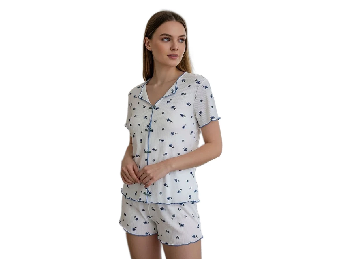 KAŞKORSE ŞORTLU BAYAN PİJAMA TAKIM S/2XL