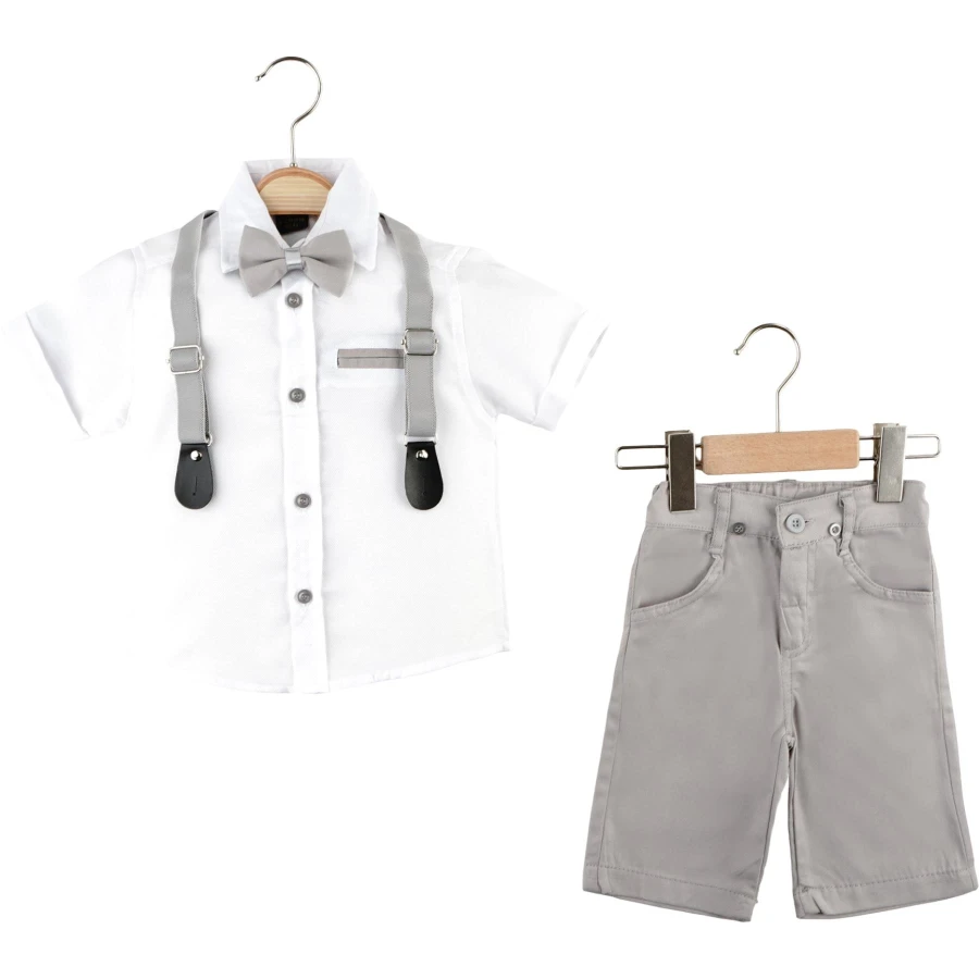 KİSA KOL SLOPETLİ 2Lİ TAKIM  2Y,3Y,4Y,5Y Erkek