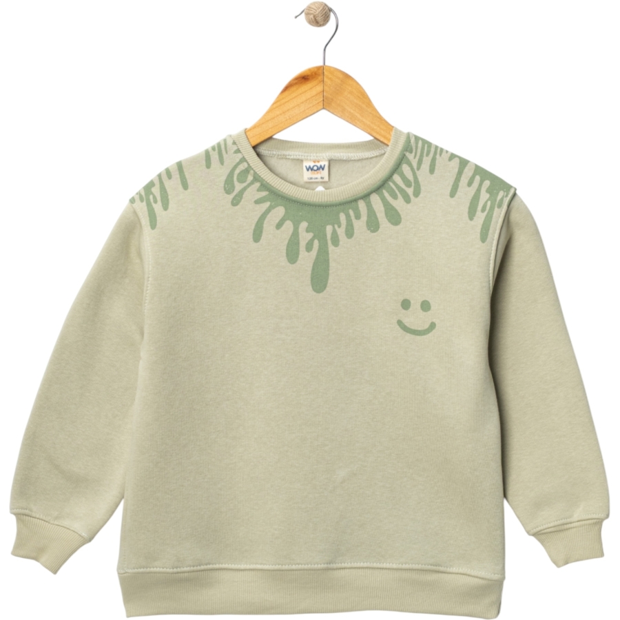 DAMLA BASKILI ÜÇ İP ERKEK SWEAT 5/8 YAŞ