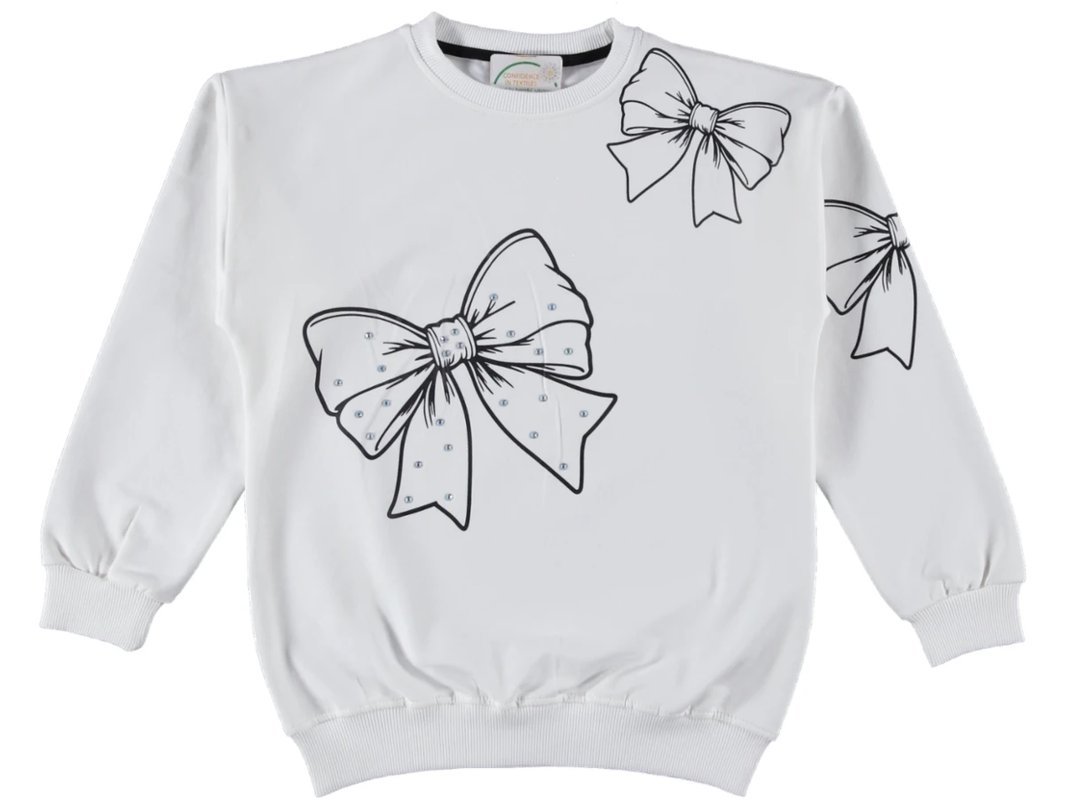 KIZ ÇOCUK FİYONK BASKILI İKİ İP SWEAT 12/16 YAŞ