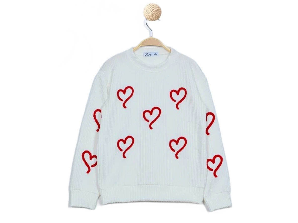 KALP NAKIŞLI KIZ SWEAT 5/8 YAŞ