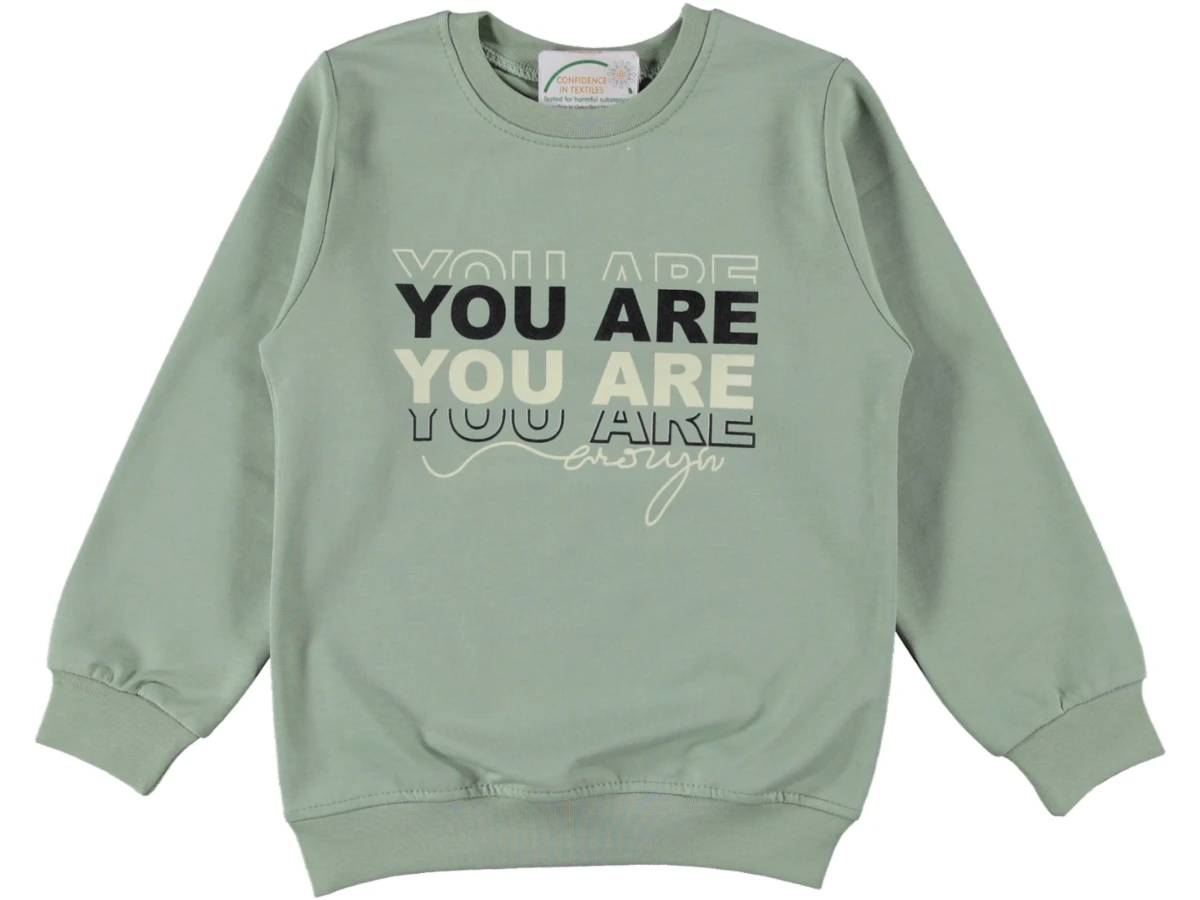 YOU ARE BASKILI İKİ İPLİK KIZ SWEAT 3/7 YAŞ