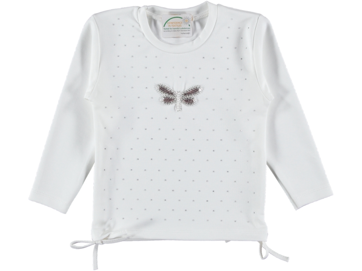 KIZ ÇOCUK YUSUFÇUK BONCUK NAKIŞLI SWEAT 5/8 YAŞ