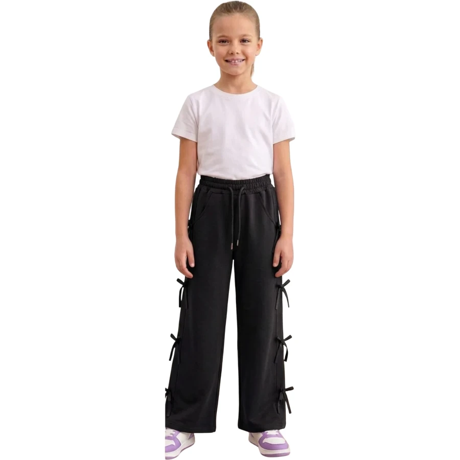 KIZ YAN FİYONKLU PLAZZO ALT  14Y,15Y,16Y,13Y Kız