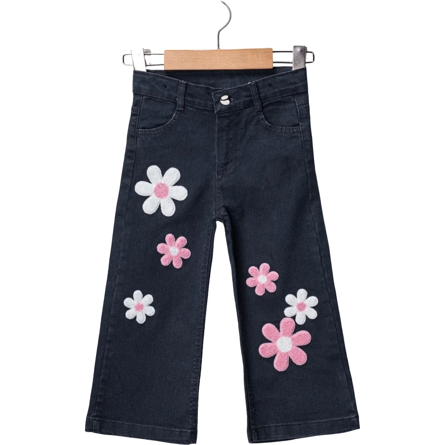 LİKRALI FÜME KOT PANTOLON  2Y,3Y,4Y,5Y Kız