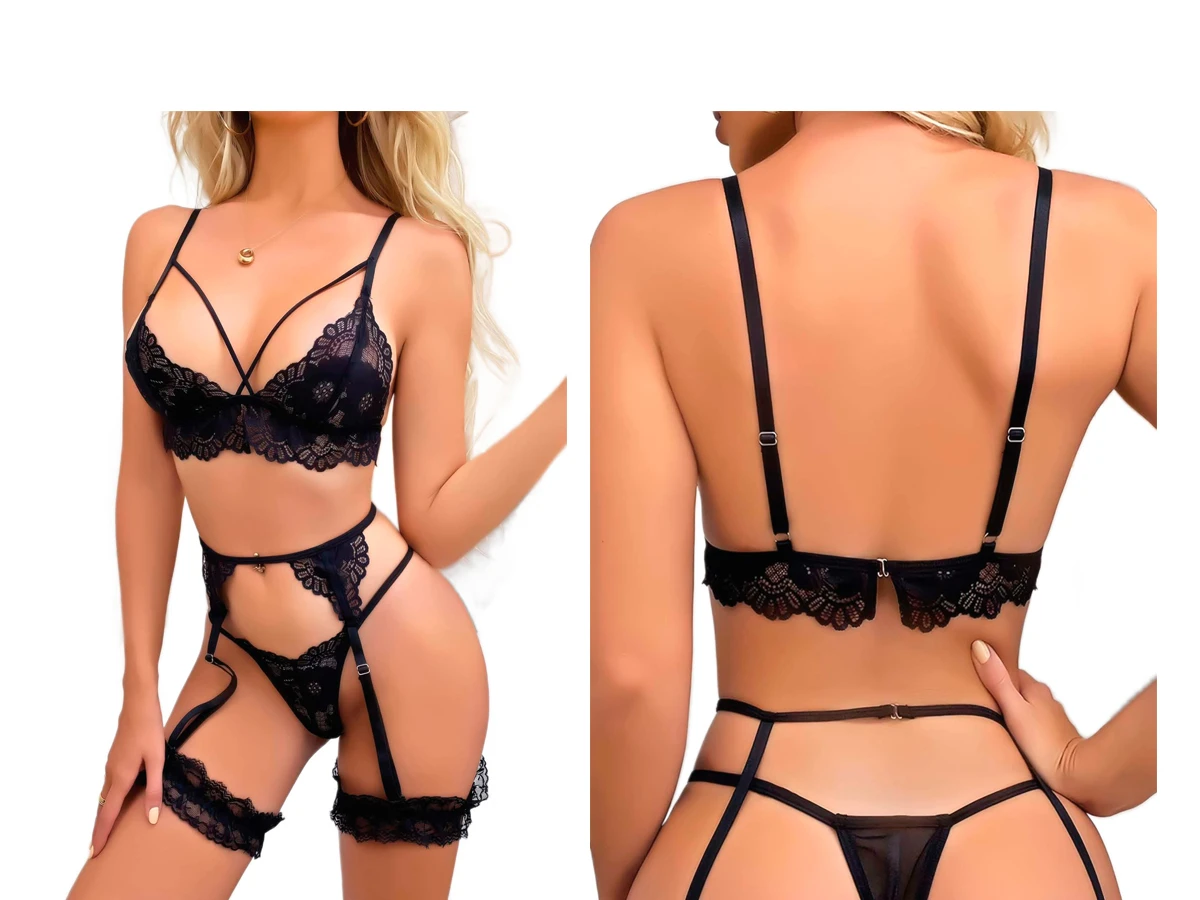 L/XL JARTİYERLİ SÜTYEN KÜLOT TAKIM
