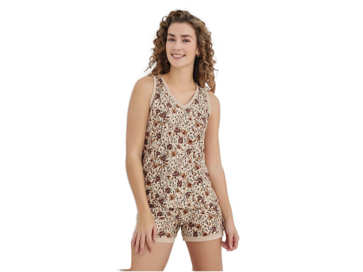 MARLA KALIN ASKILI ŞORTLU BAYAN PİJAMA TAKIM S/2XL