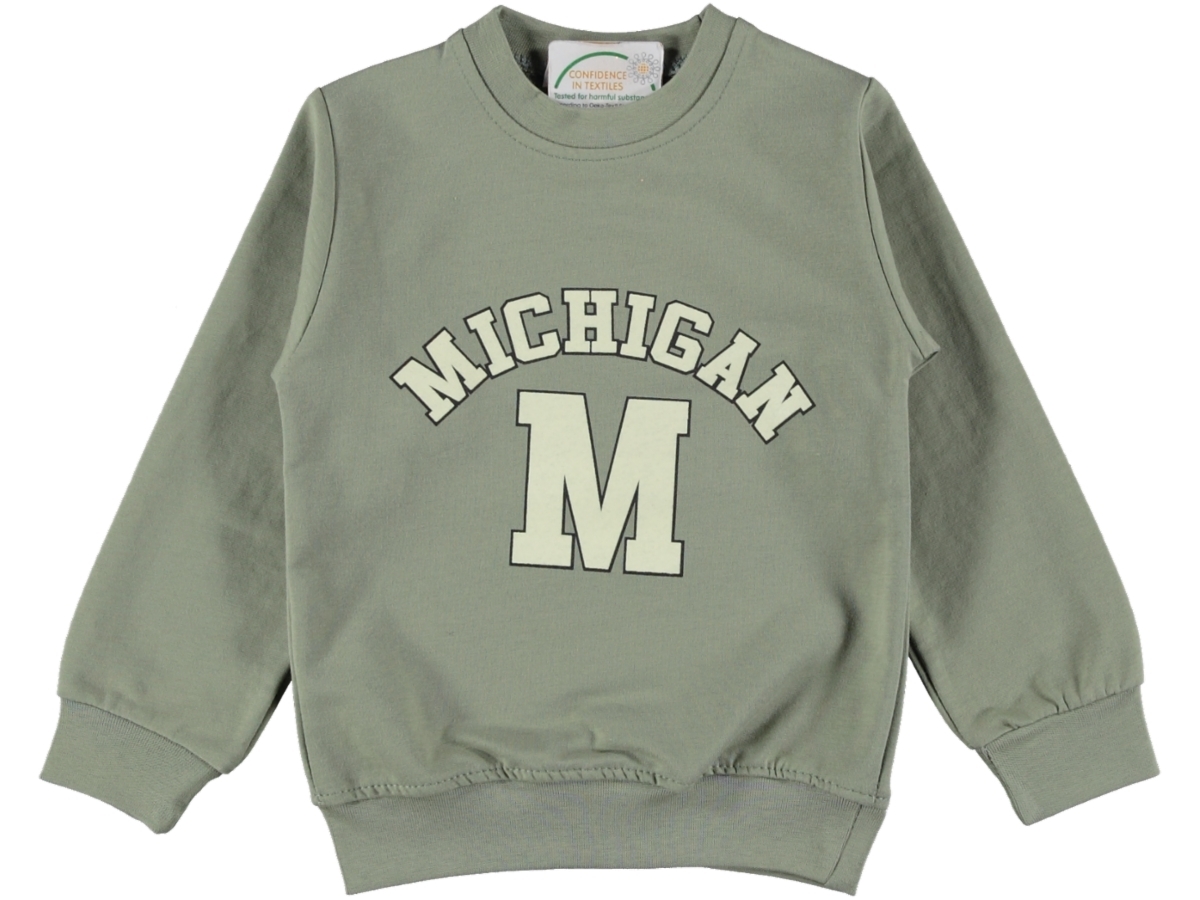 MİCHİGAN BASKILI İKİ İP ERKEK SWEAT 3/7 YAŞ