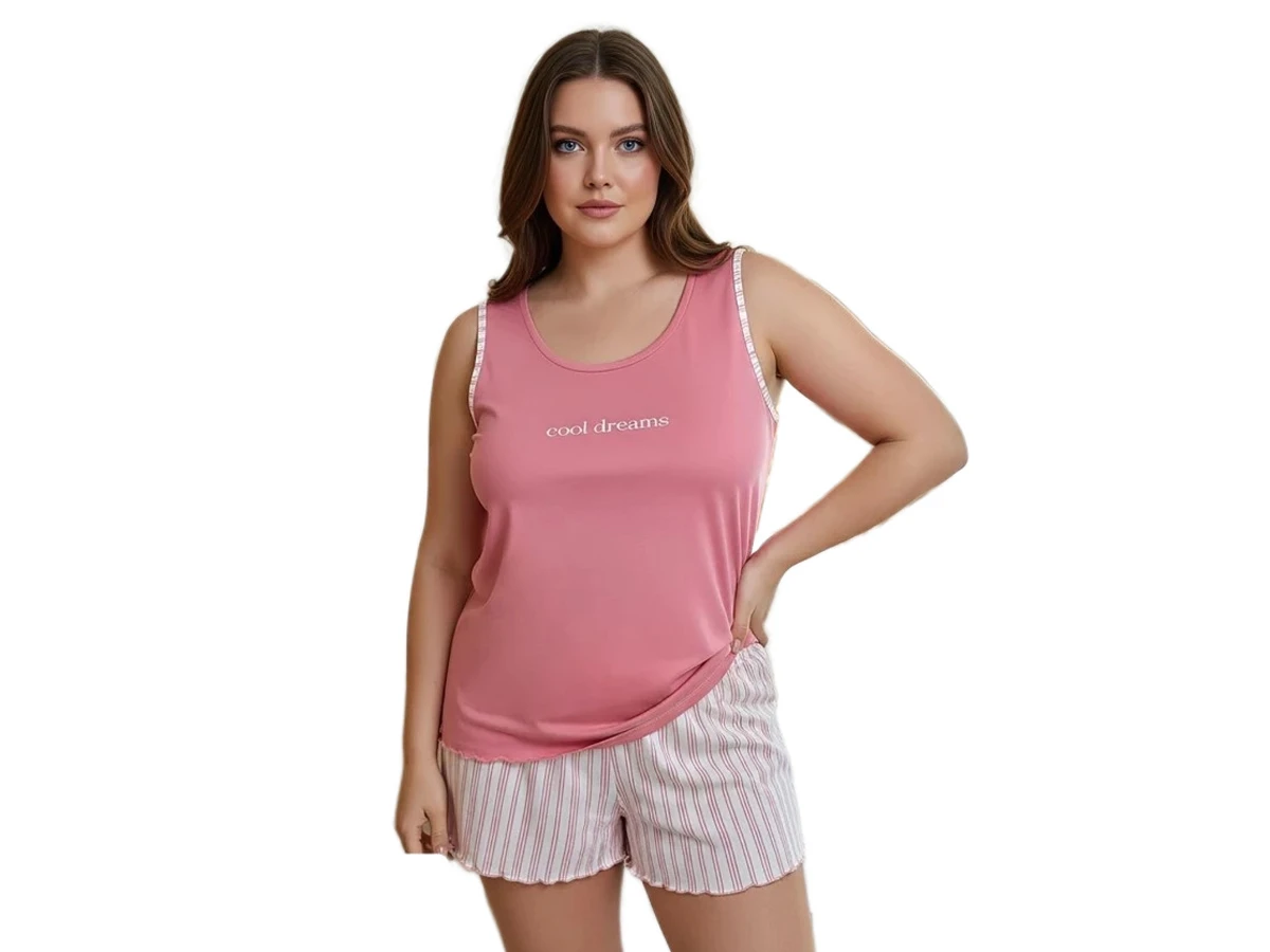 MİLAN BATTAL ŞORTLU BAYAN PİJAMA TAKIM 3XL/5XL