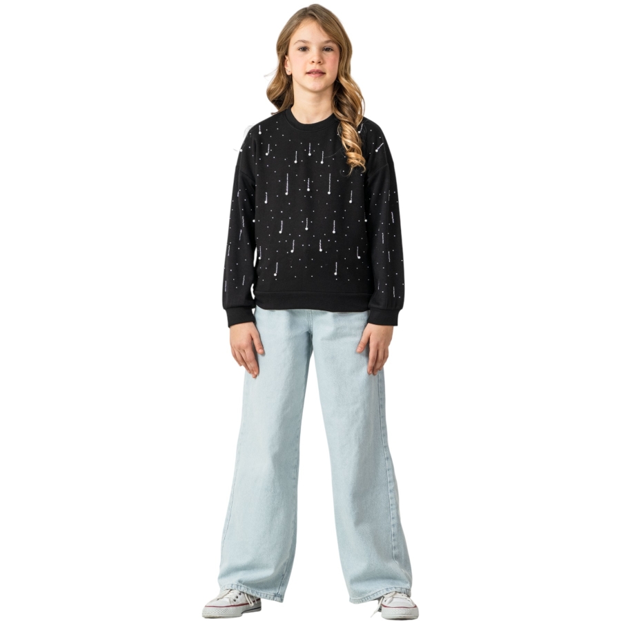 MİLANO İNCİ TAŞ BADİ SWEAT  10Y,11Y,12Y,13Y,14Y Kız