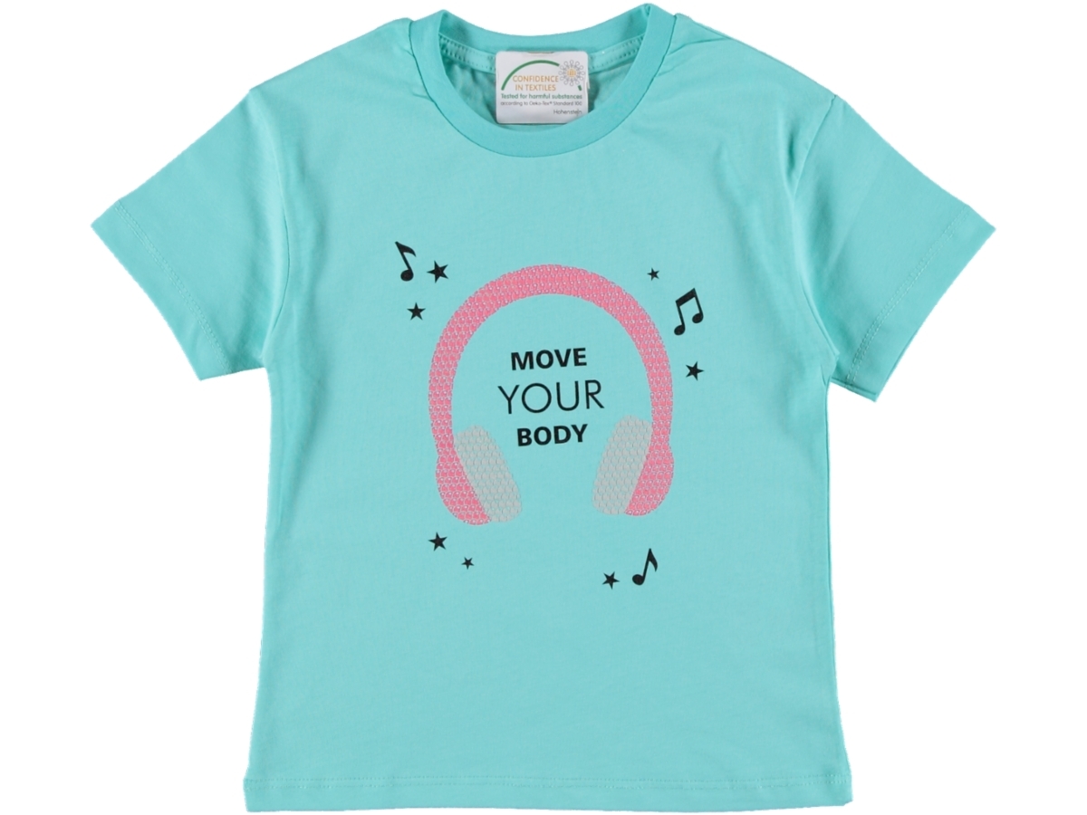 MOVE YOUR BODY BASKILI KIZ TSHIRT  6/9 YAŞ