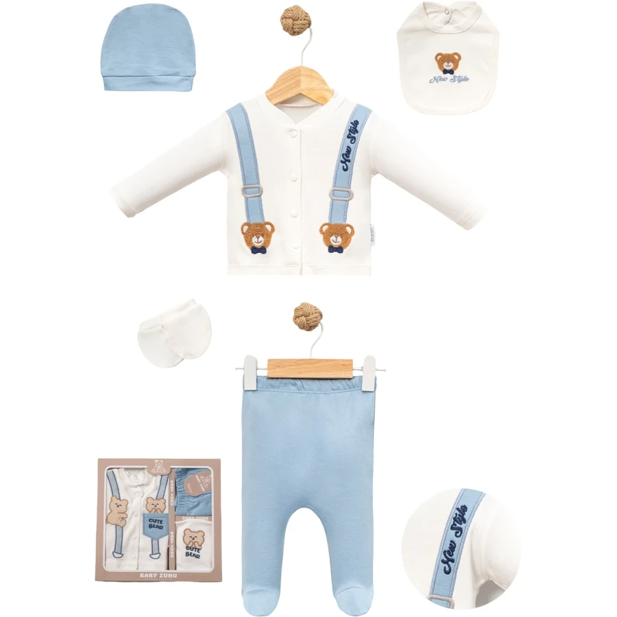  NEW STYLE AYICIK ASKI NAKIŞLI 5 Lİ ZIBIN SET 1/3 AY
