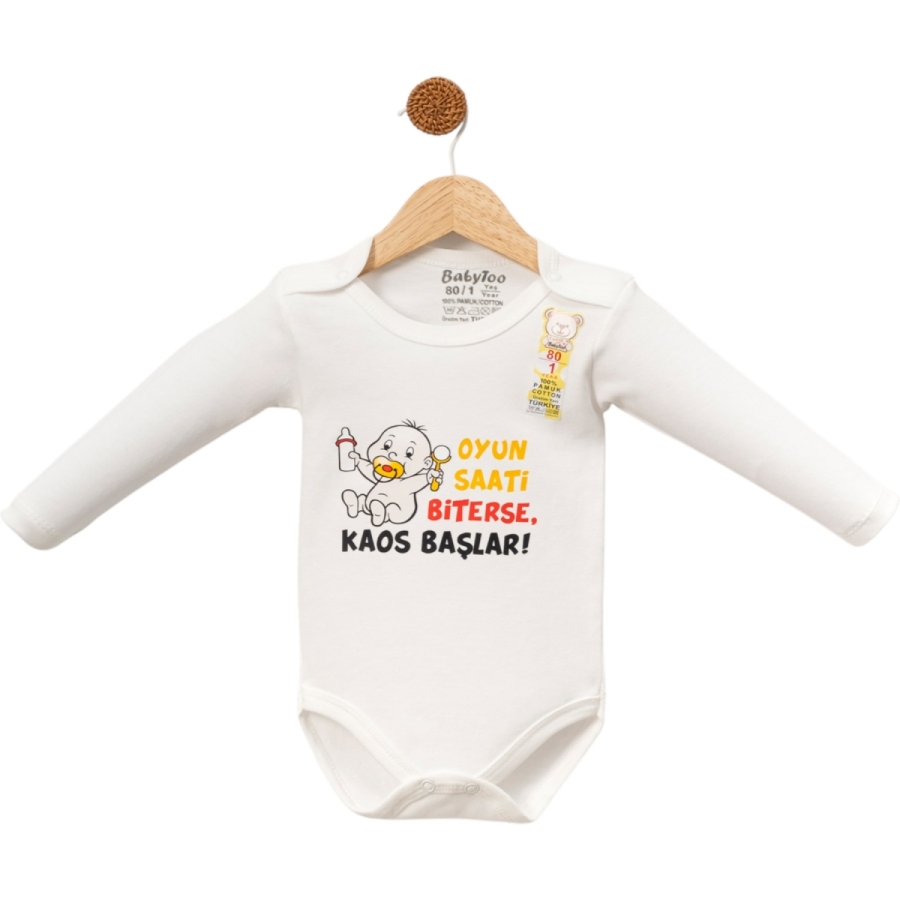 OYUN SAATİ BASKILI UZUN KOLLU BADİ BUYUK 1/3 YAŞ