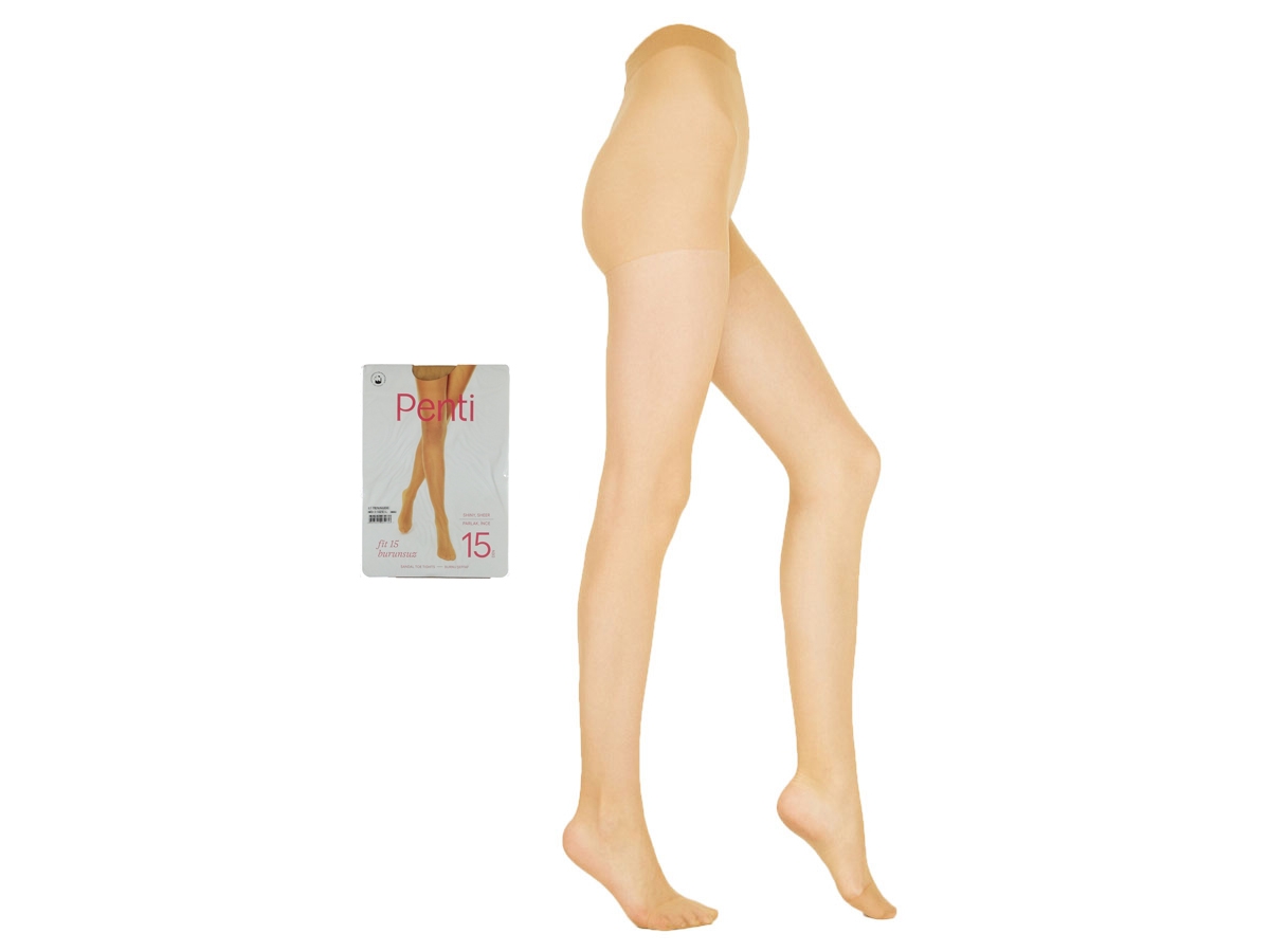 PENTİ 57/3 TEN FİT 15 BURUNSUZ PARLAK İNCE KÜLOTLU ÇORAP