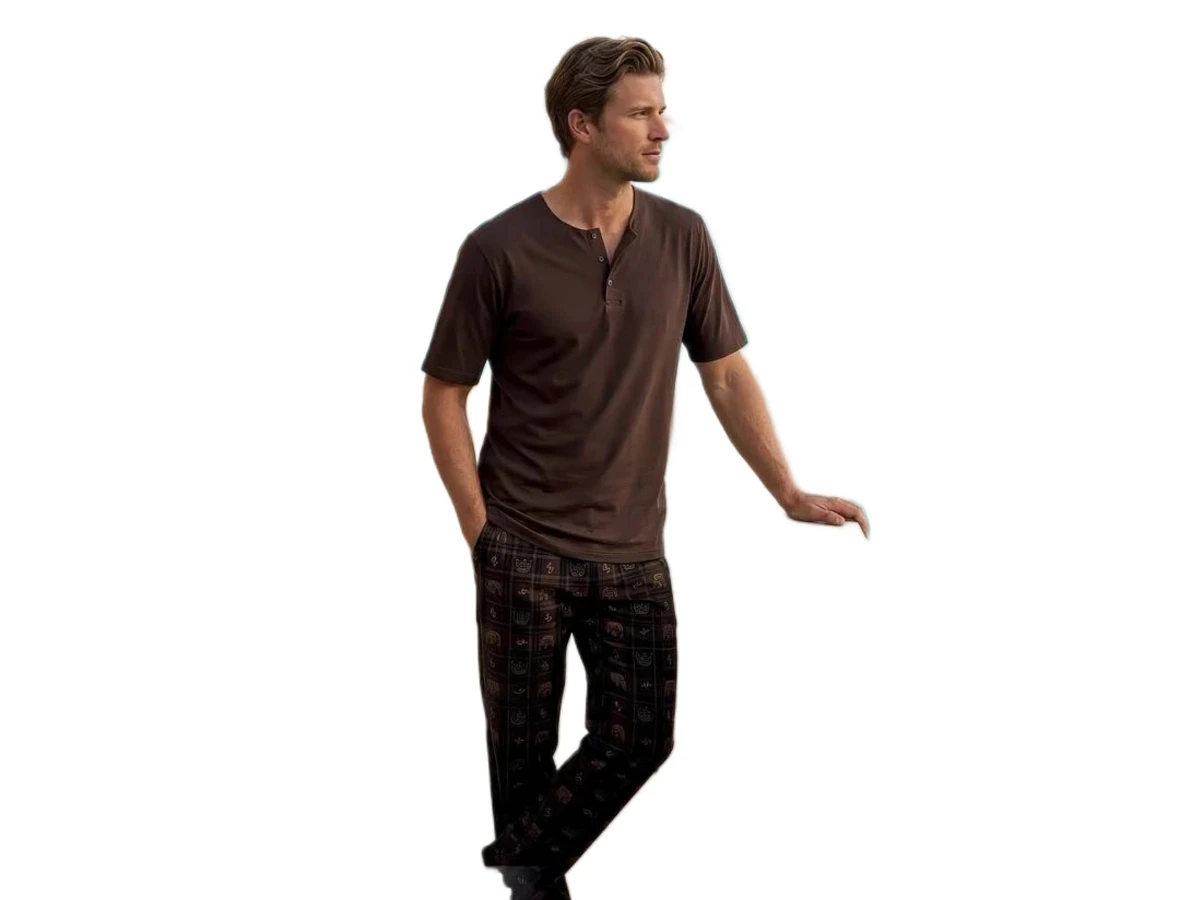 PENYE KISA KOL ERKEK PİJAMA TAKIM M/2XL