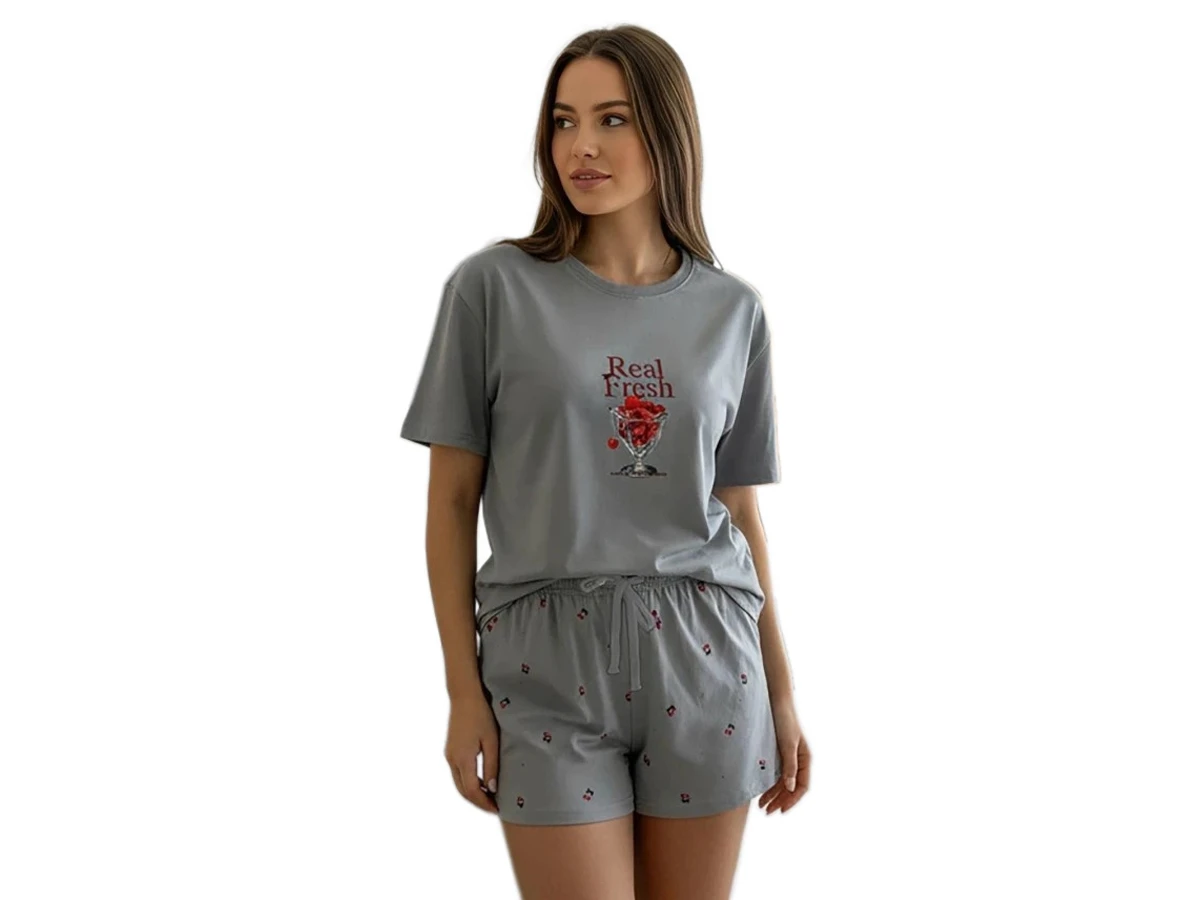 PENYE KISA KOL ŞORTLU BAYAN PİJAMA TAKIM S/2XL