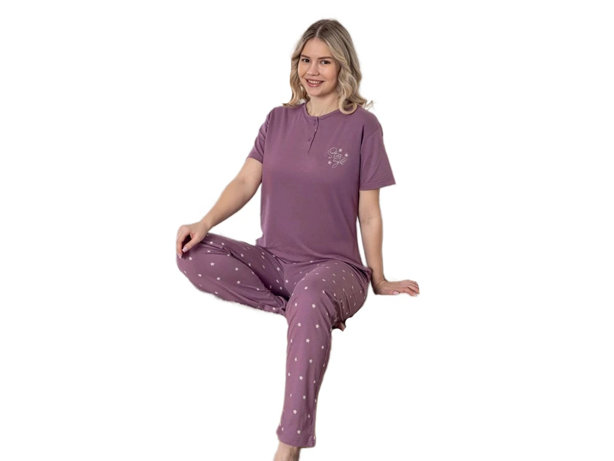 PENYE MODAL KISA KOL BAYAN PİJAMA TAKIM M/2XL