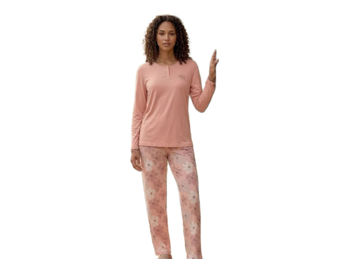 PENYE MODAL UZUN KOL BAYAN PİJAMA TAKIM M/2XL