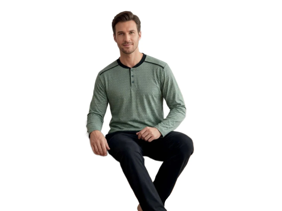 PENYE UZUN KOL ERKEK PİJAMA TAKIM M/2XL
