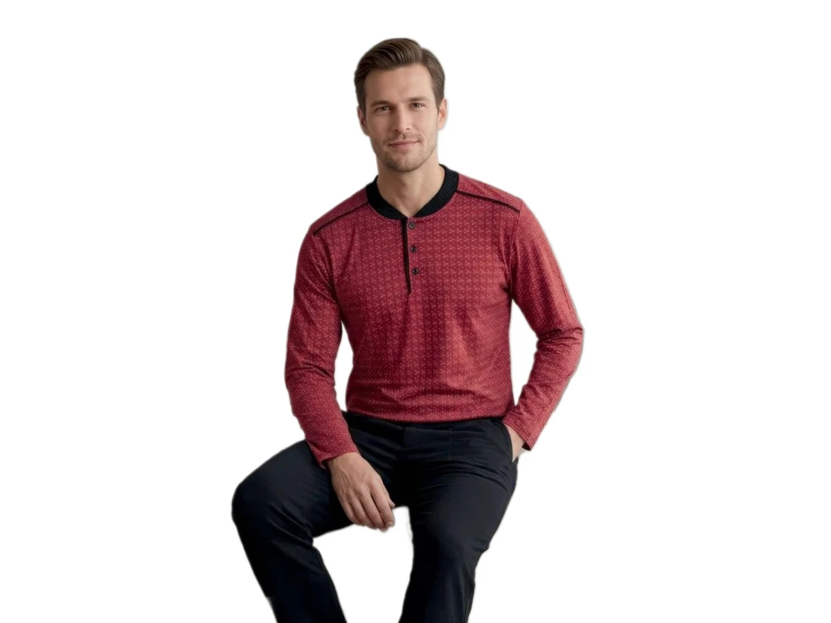 PENYE UZUN KOL ERKEK PİJAMA TAKIM M/2XL