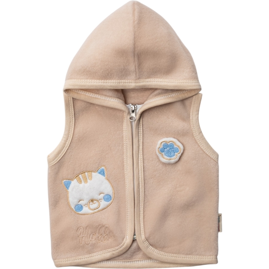 KEDİ NAKIŞLI POLAR YELEK 9/24 AY