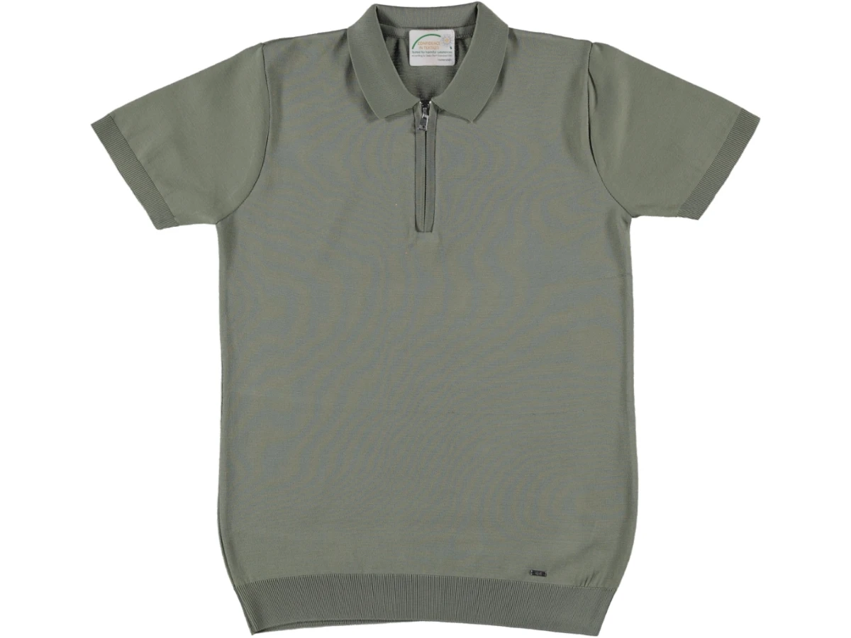 POLO YAKA FERMUARLI ERKEK TİŞÖRT S/XXL