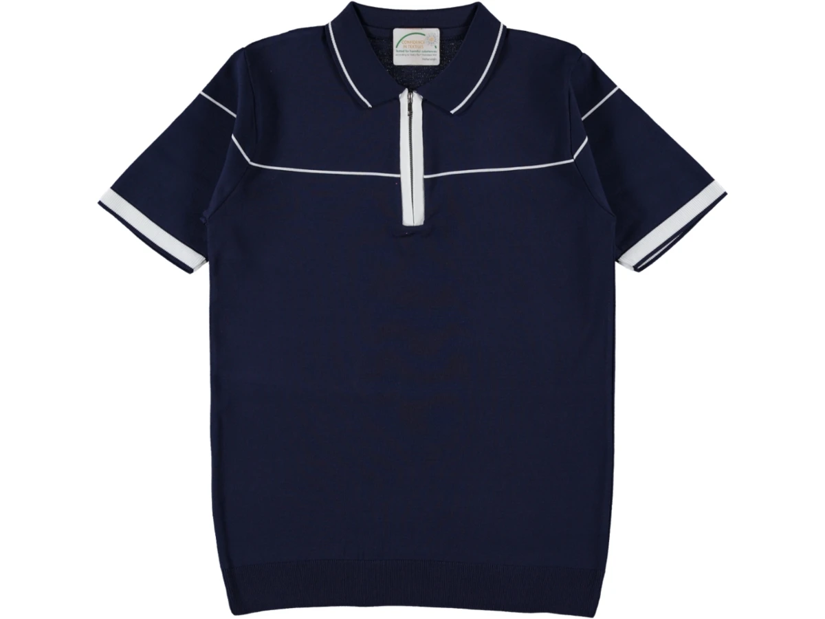 POLO YAKA FERMUARLI ERKEK TİŞÖRT S/XXL