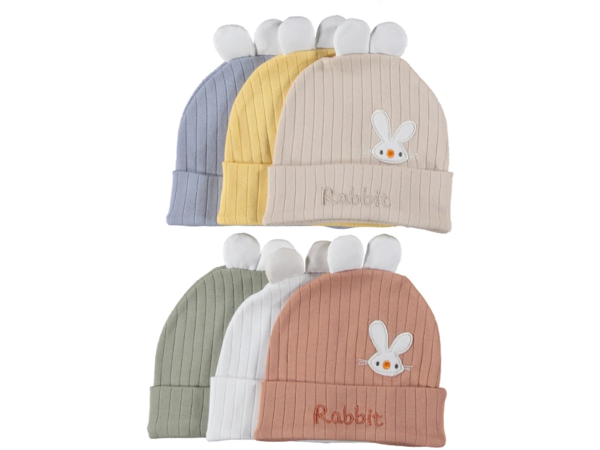RAPORLU RABBİT ŞAPKA 3 Ay,6 Ay,9 Ay,12 Ay,18 Ay Erkek