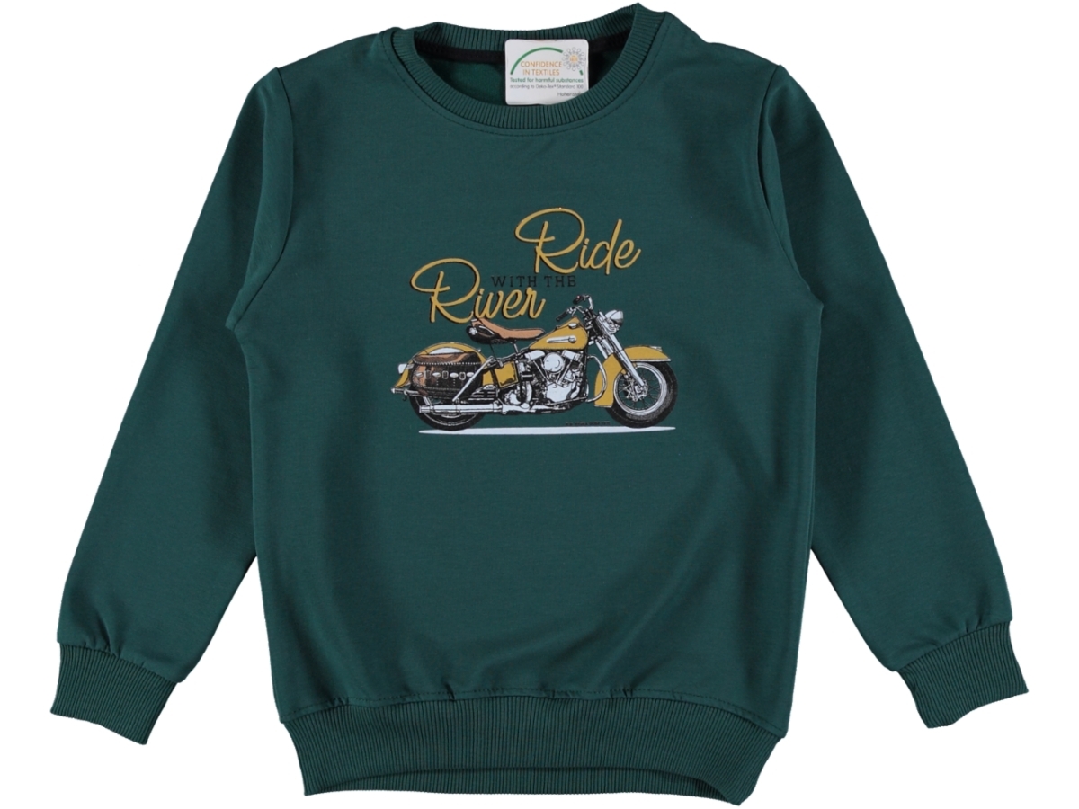 RIDE RIVER BASKILI ERKEK SWEAT 13/16 YAŞ