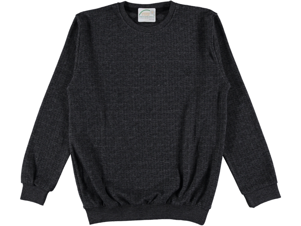 SELANİK SIFIR YAKA ERKEK SWEAT S/XXL