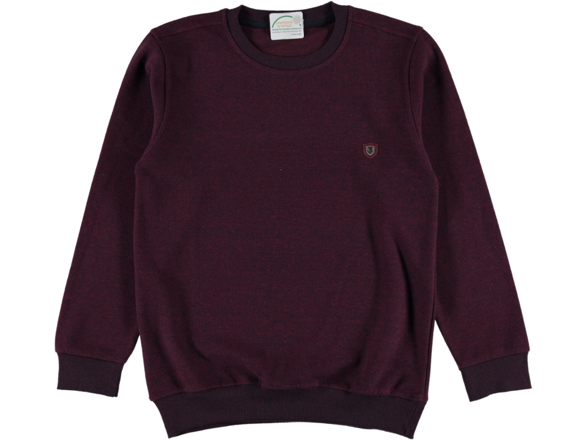 SIFIR YAKA SELANİK ERKEK SWEAT M/XXL