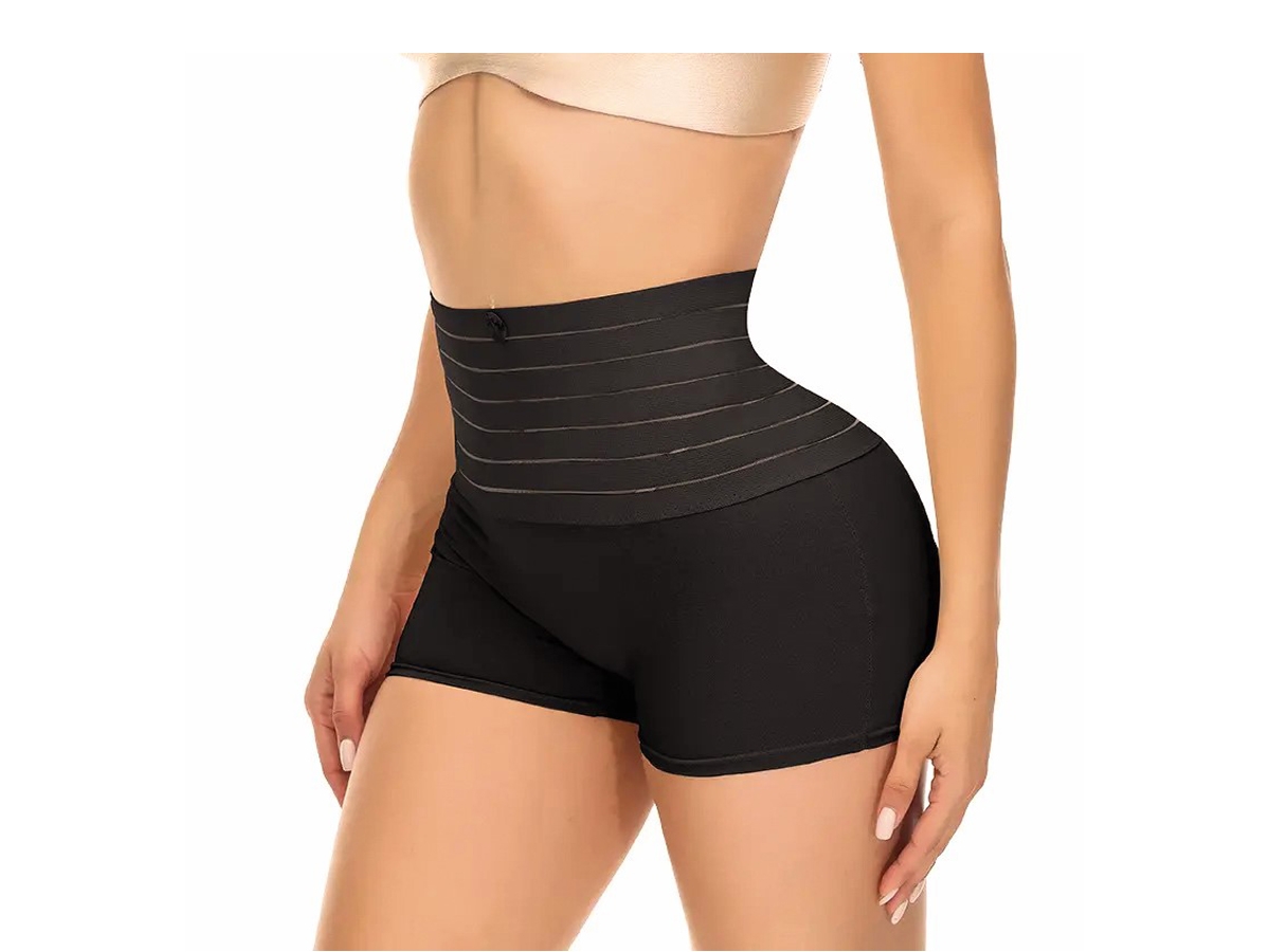 SİYAH LAZER KESİM YÜKSEL BEL BOXER KORSE 2XL/3XL